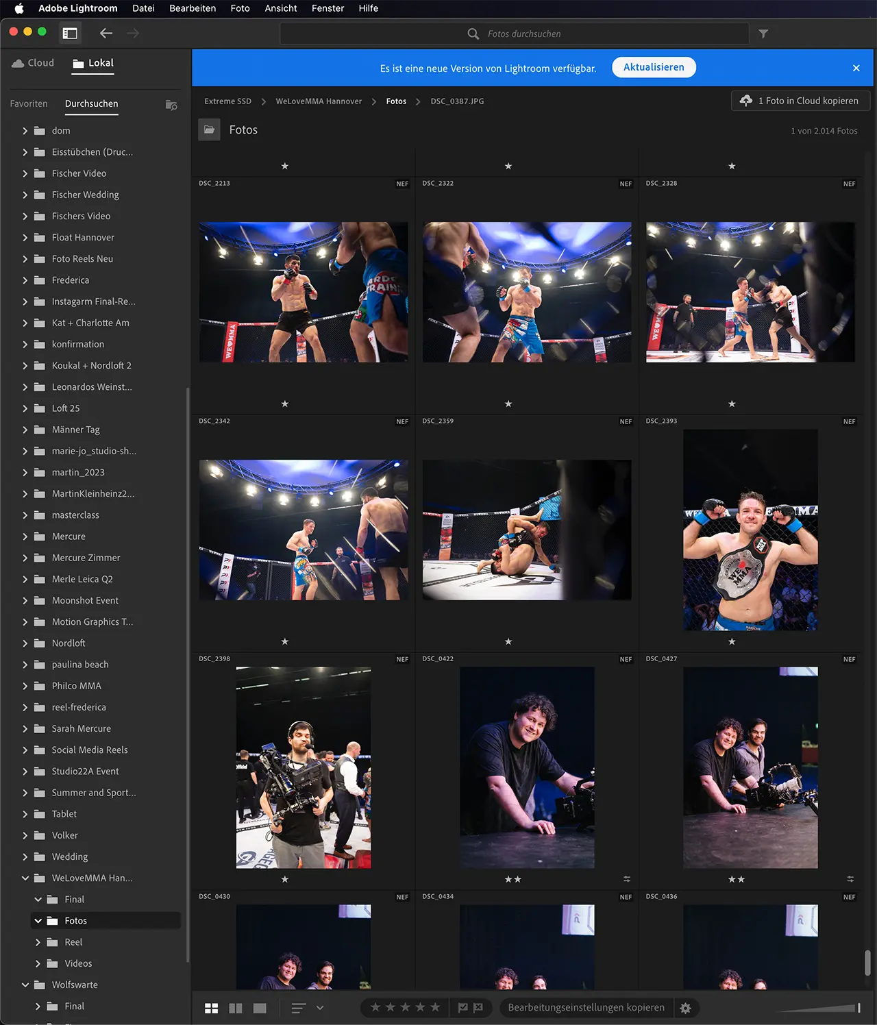 Lightroom Bewertungssterne System in der Praxis